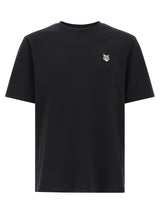 T-shirt en coton noir Maison Kitsuné