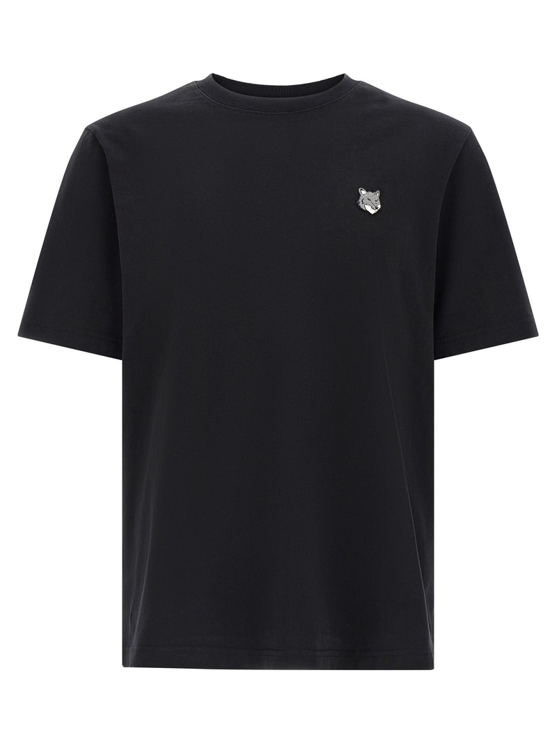 T-shirt en coton noir Maison Kitsuné