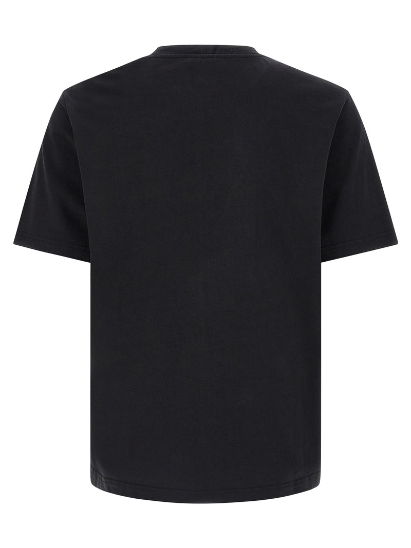 T-shirt en coton noir Maison Kitsuné