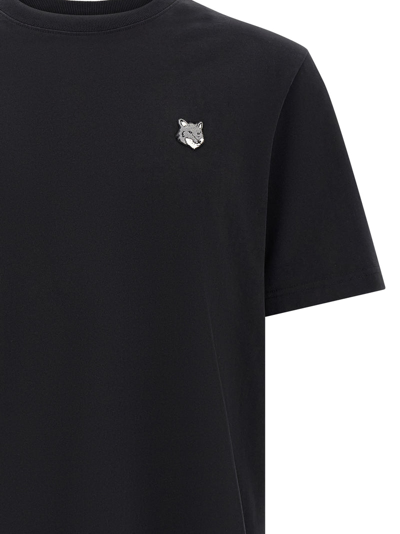 T-shirt en coton noir Maison Kitsuné