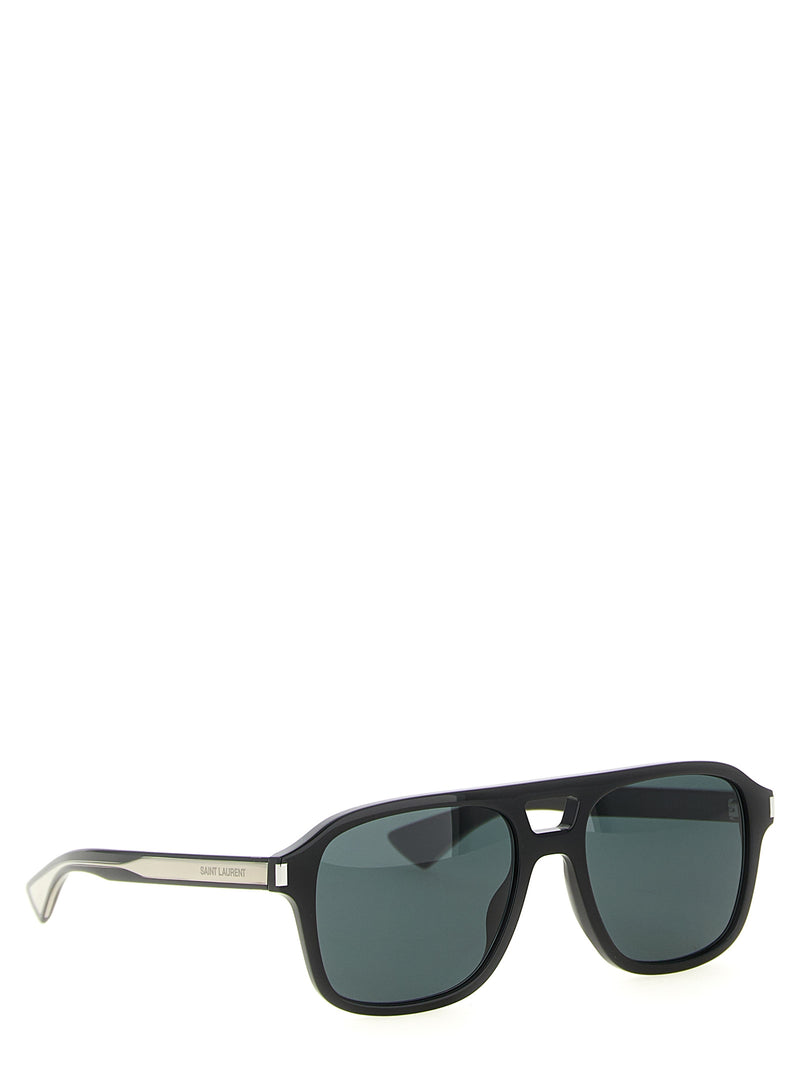 Lunettes de soleil Saint Laurent en acétate noir