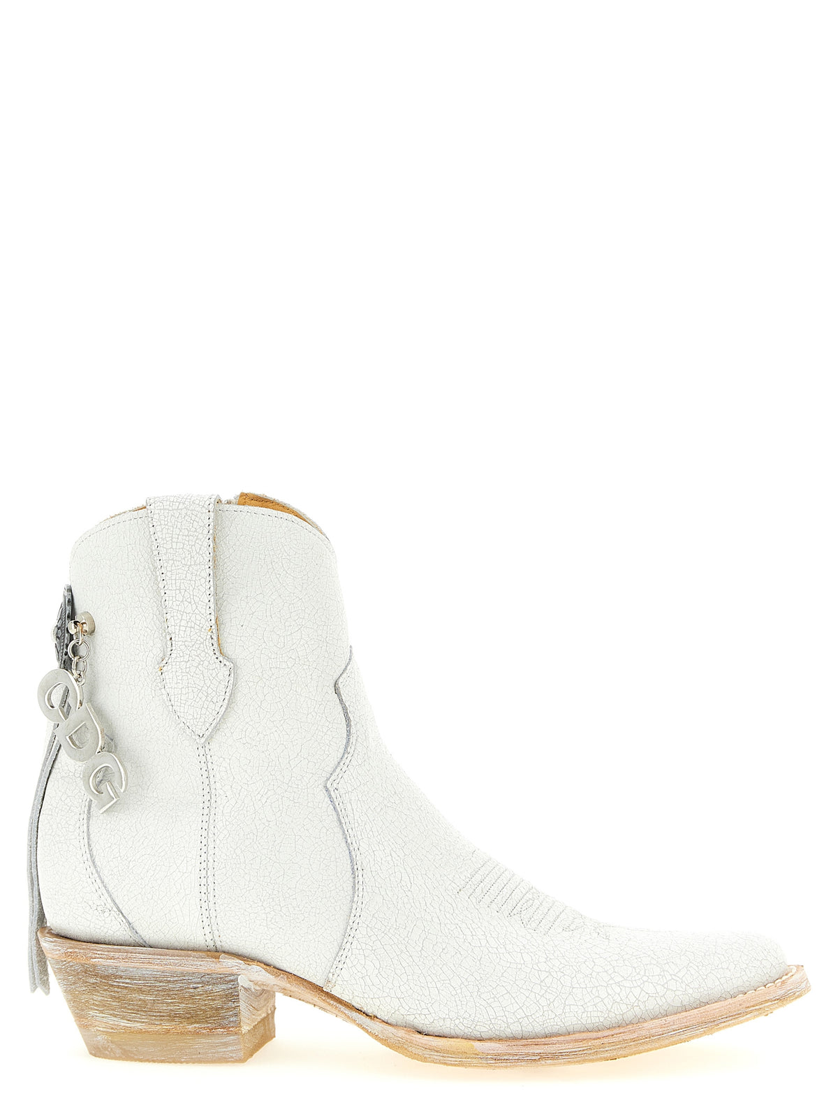 Comme Des Garçons Bottines Chelsea en cuir de vachette blanc