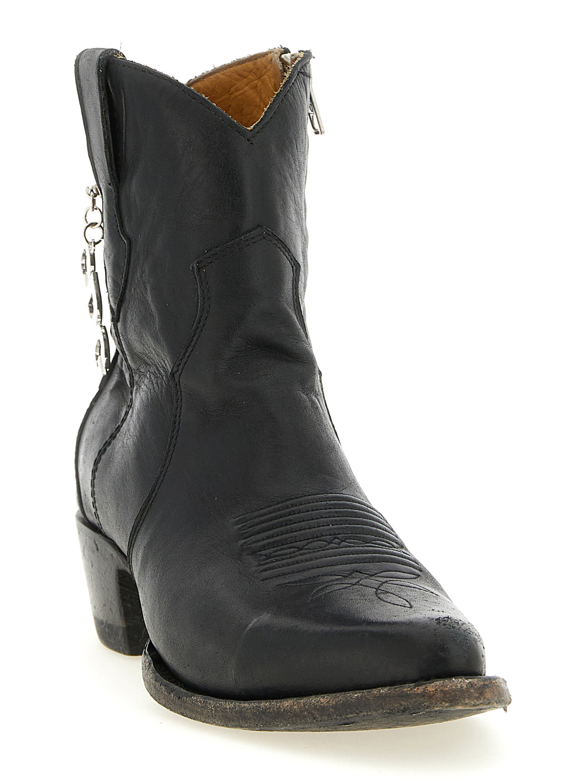 Bottes Chelsea en cuir de vache noir Comme Des Garçons