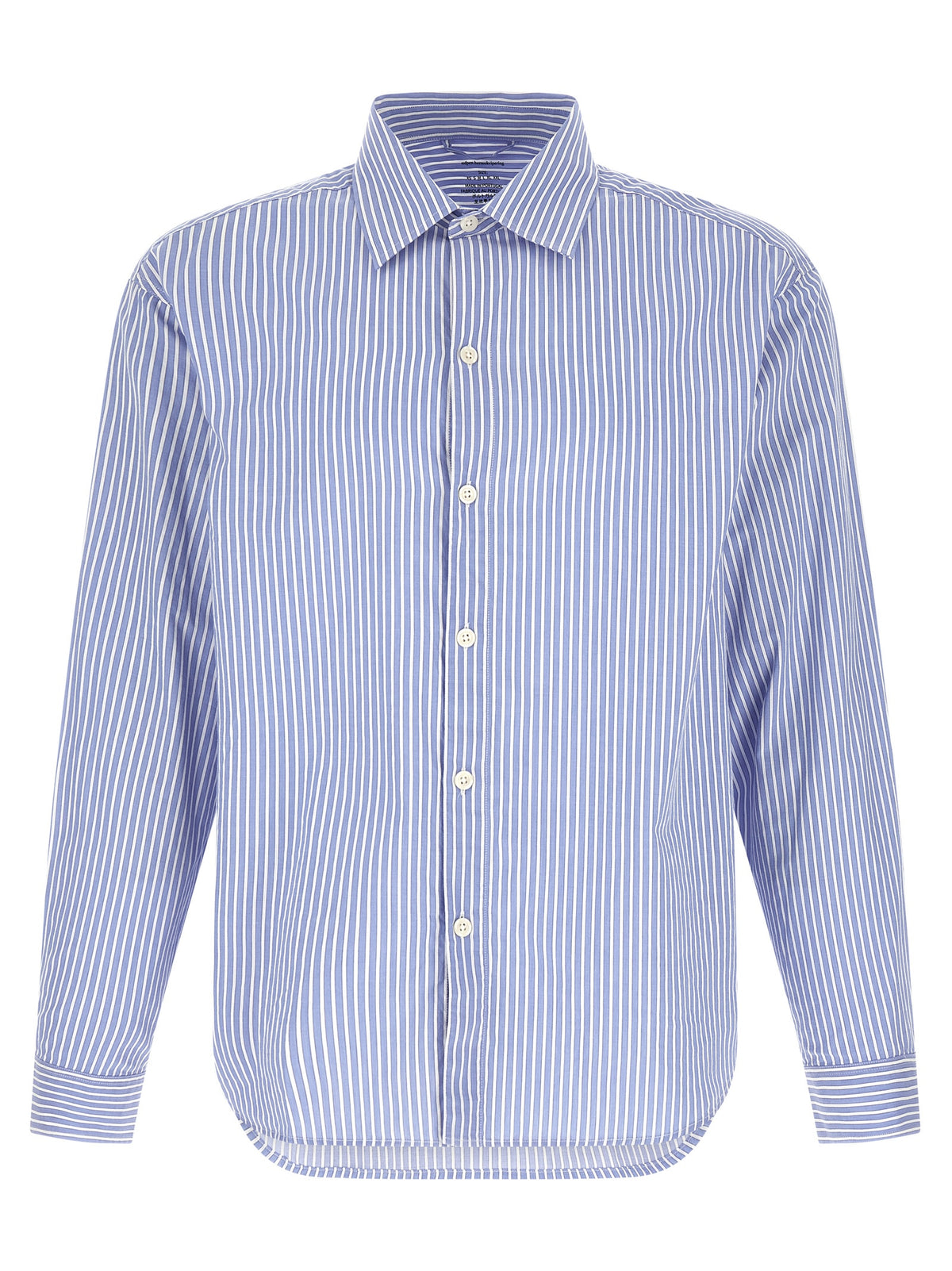 MFPEN Blue Cotton Blouse - Generous Shirt for Men
