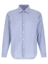 MFPEN Blue Cotton Blouse - Generous Shirt for Men
