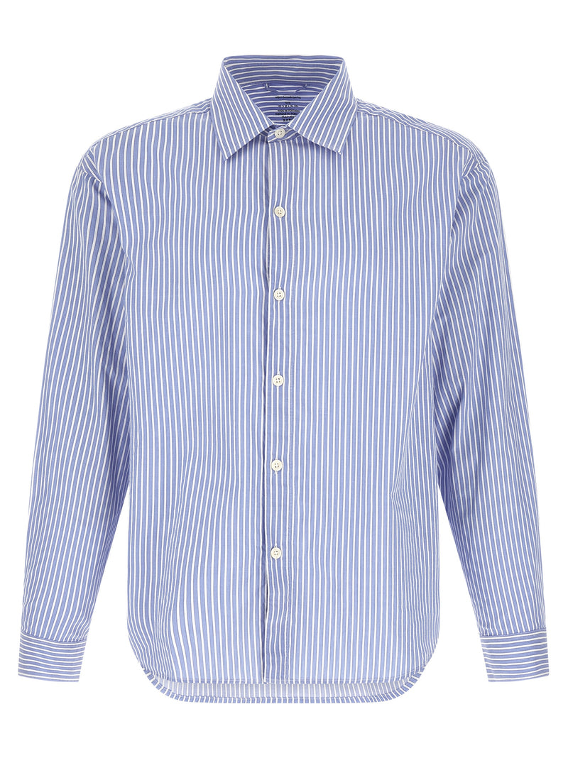 MFPEN Blue Cotton Blouse - Generous Shirt for Men