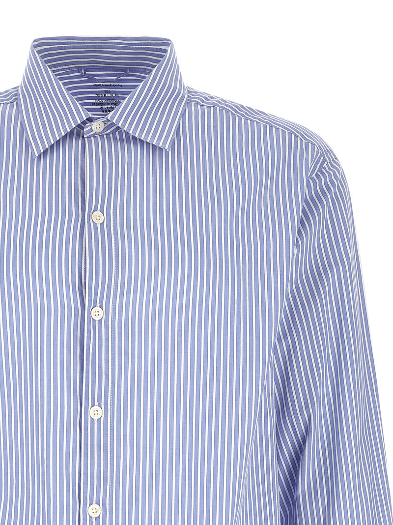 MFPEN Blue Cotton Blouse - Generous Shirt for Men