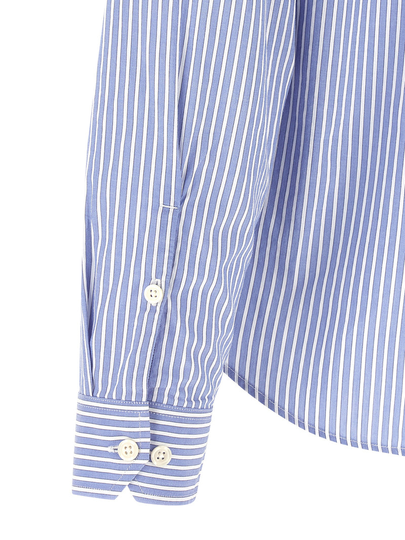 MFPEN Blue Cotton Blouse - Generous Shirt for Men