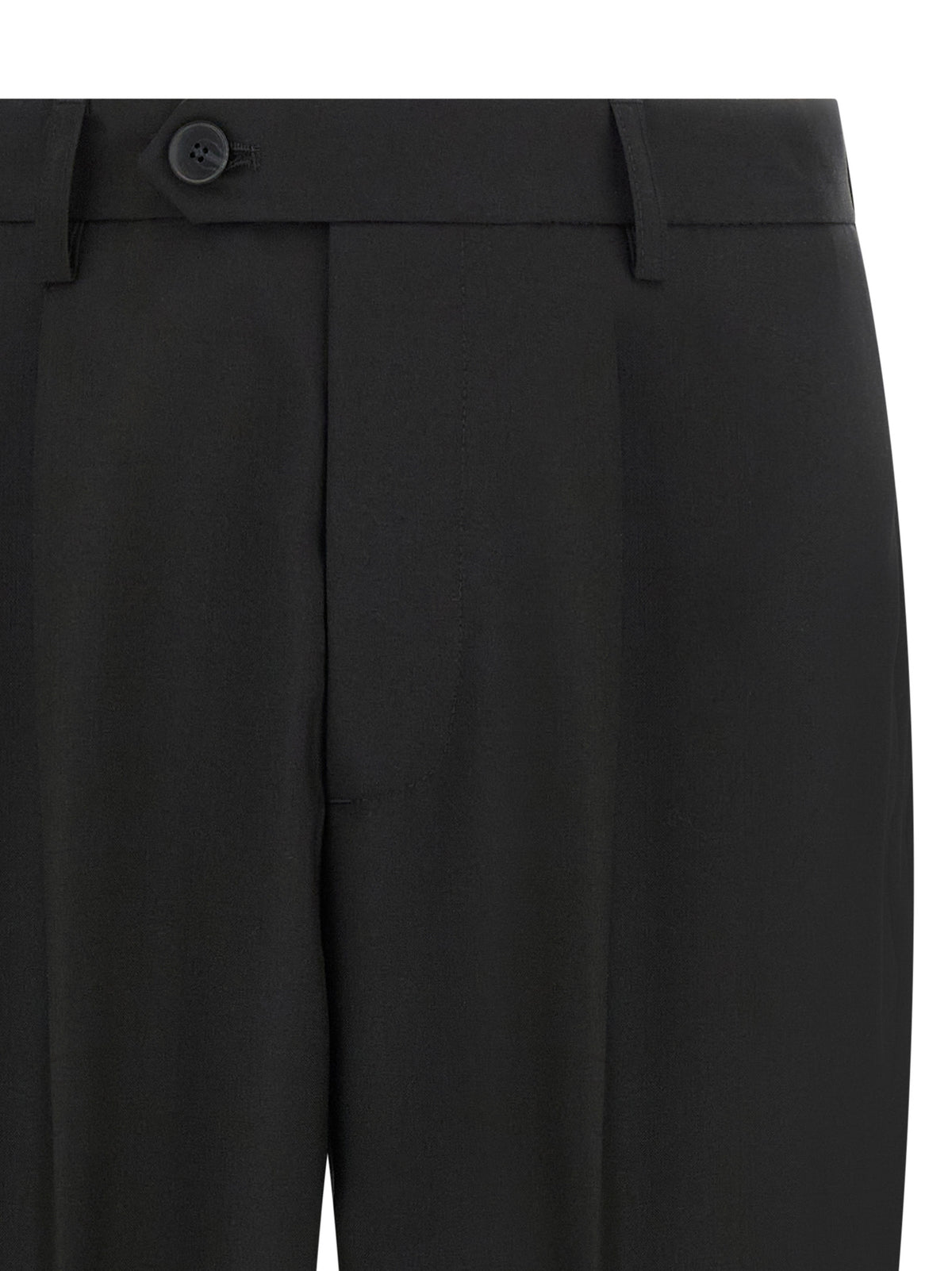 MFPEN Black Wool Dress Pants for Men