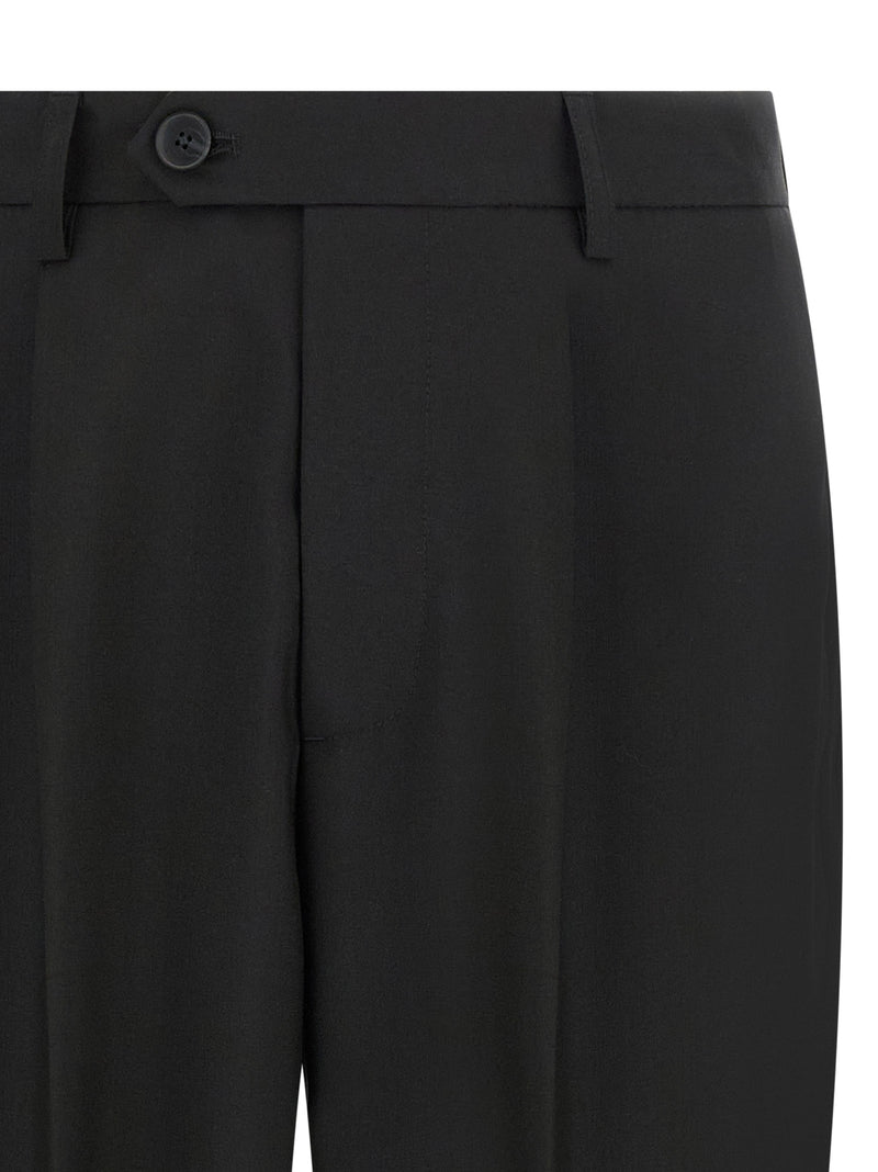 MFPEN Black Wool Dress Pants for Men
