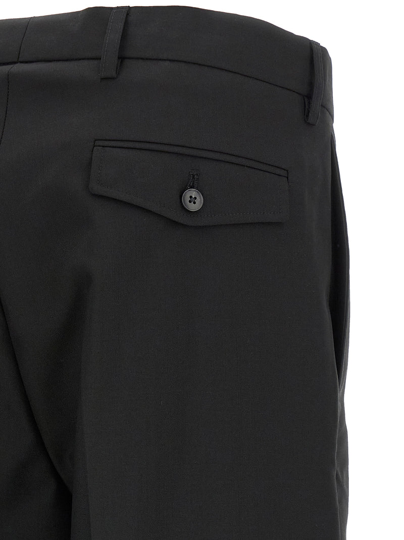 MFPEN Black Wool Dress Pants for Men