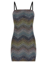 Robe courte Missoni en viscose multicolore