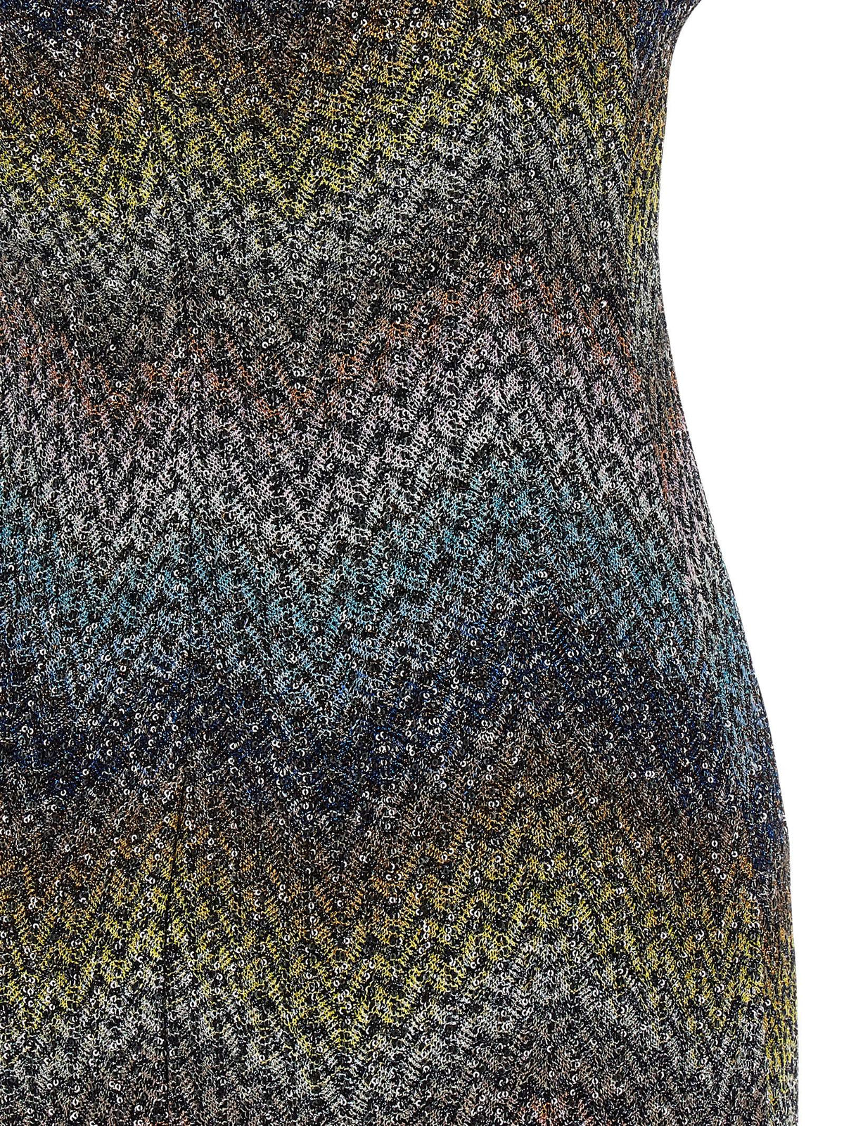 Robe courte Missoni en viscose multicolore