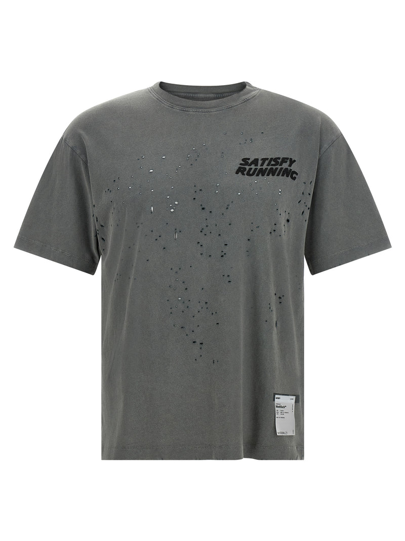 SATISFY Gray Organic Cotton T-Shirt - MothTech™ Innovation