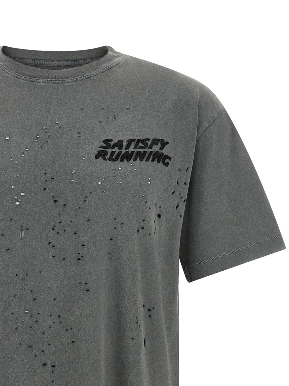 SATISFY Gray Organic Cotton T-Shirt - MothTech™ Collection