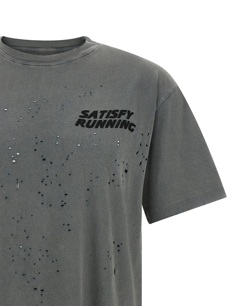 SATISFY Gray Organic Cotton T-Shirt - MothTech™ Innovation