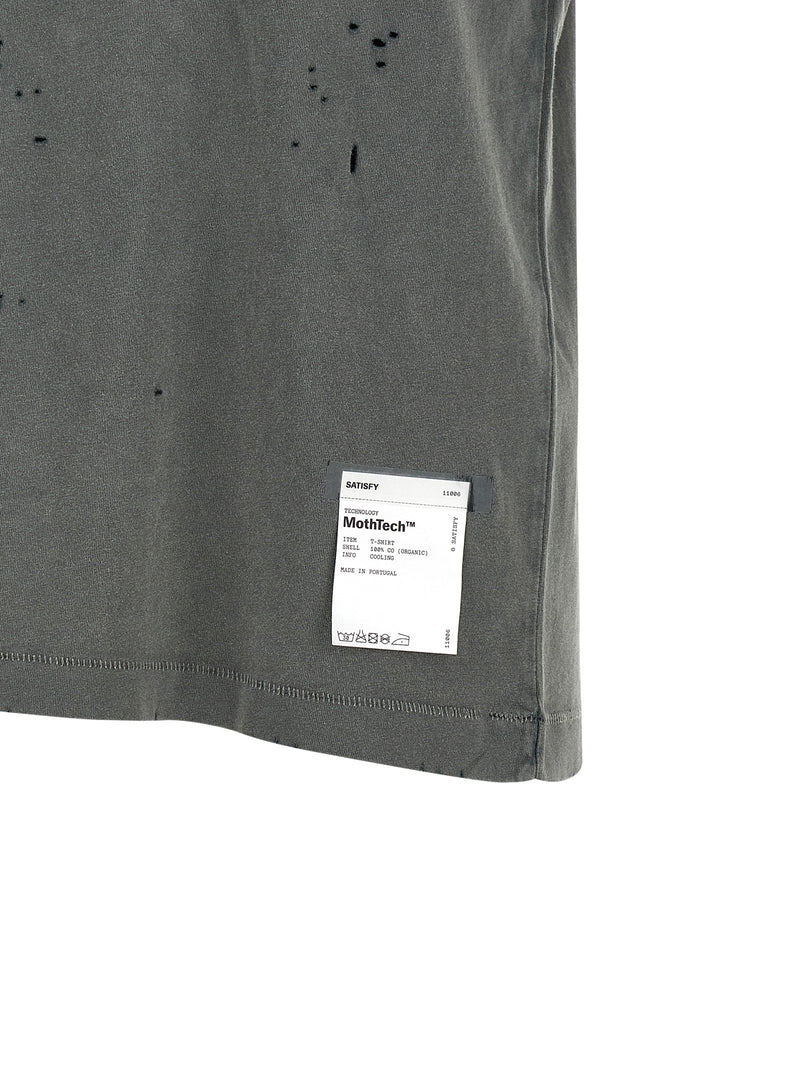 SATISFY Gray Organic Cotton T-Shirt - MothTech™ Innovation