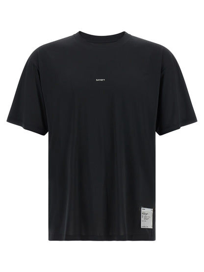 SATISFY Black Polyester T-Shirt
