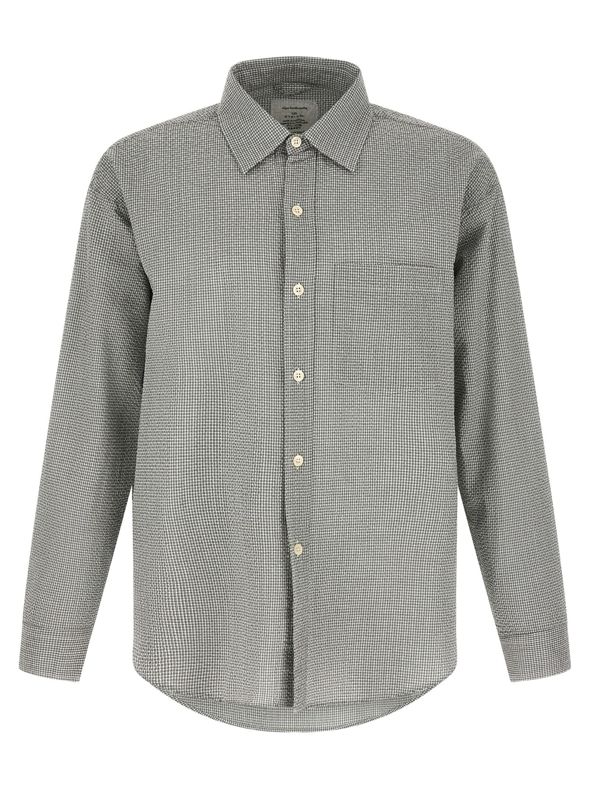 MFPEN Bicolor Cotton Blouse - Executive Shirt in Green
