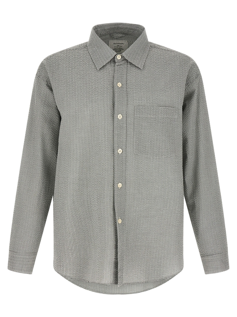 MFPEN Bicolor Cotton Blouse - Executive Shirt in Green