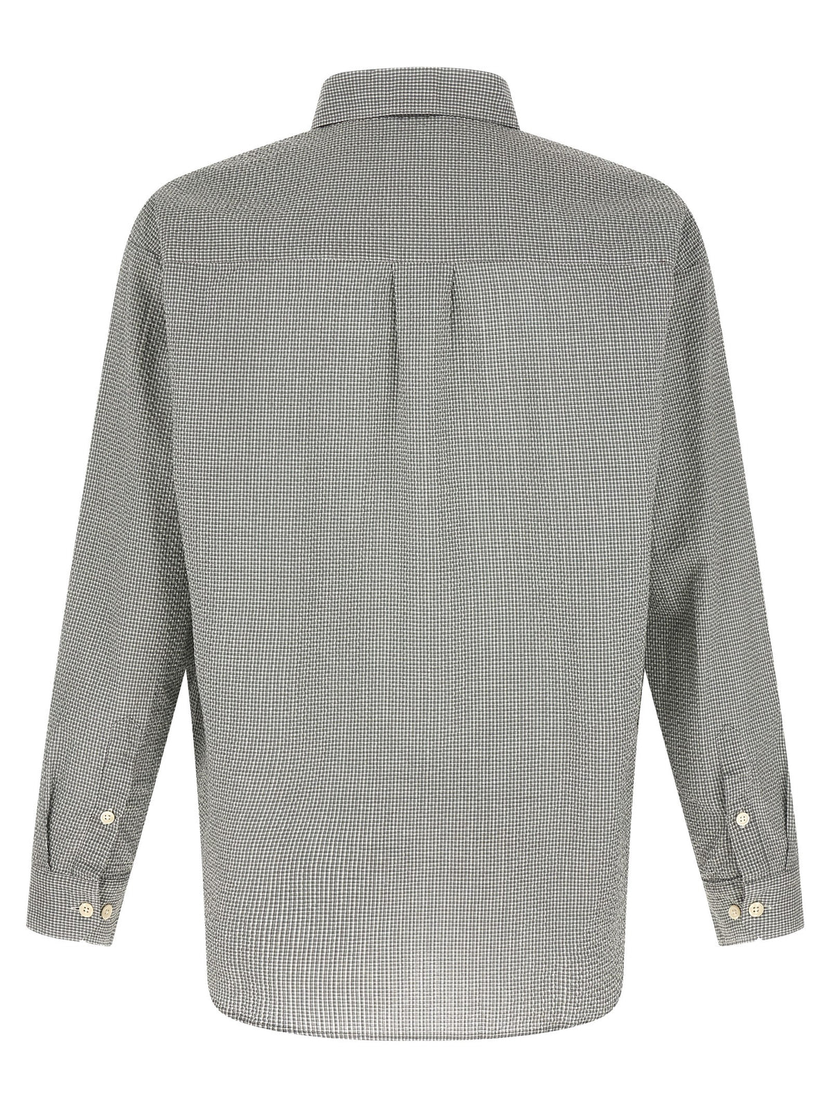 MFPEN Bicolor Cotton Blouse - Executive Shirt in Green