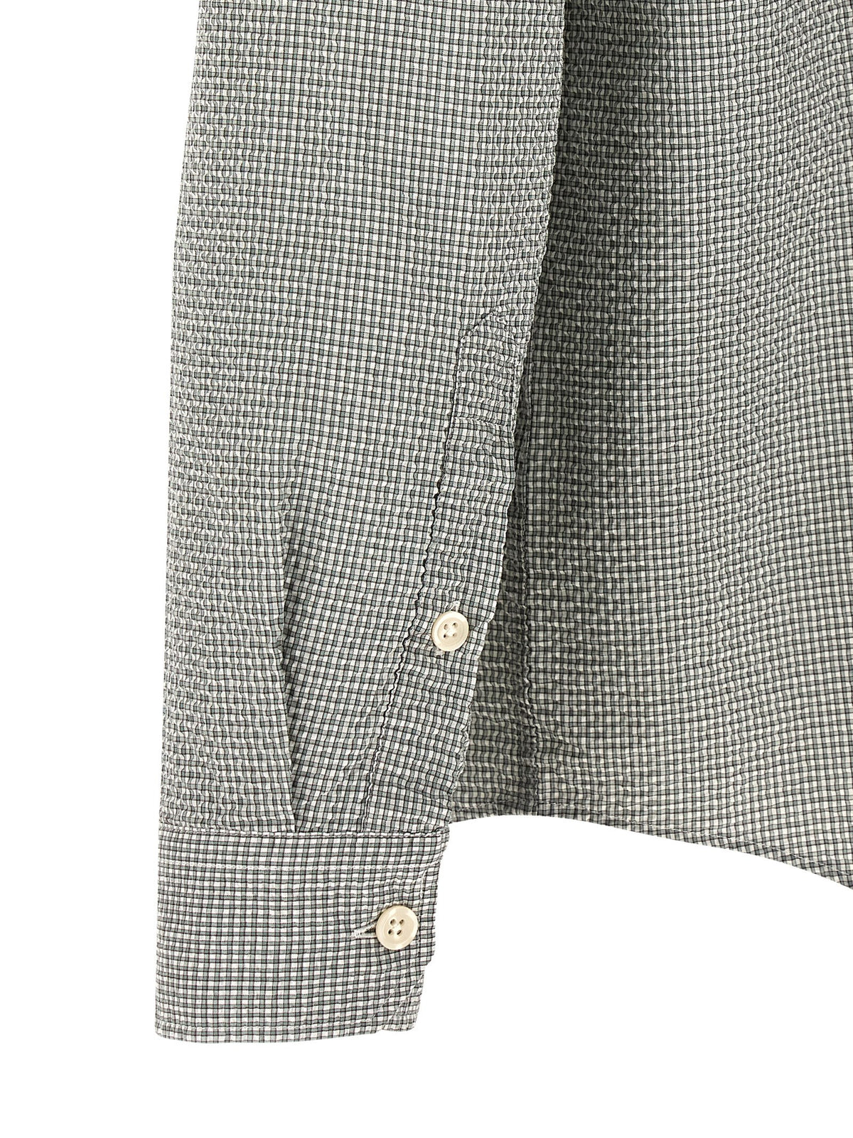 MFPEN Bicolor Cotton Blouse - Executive Shirt in Green
