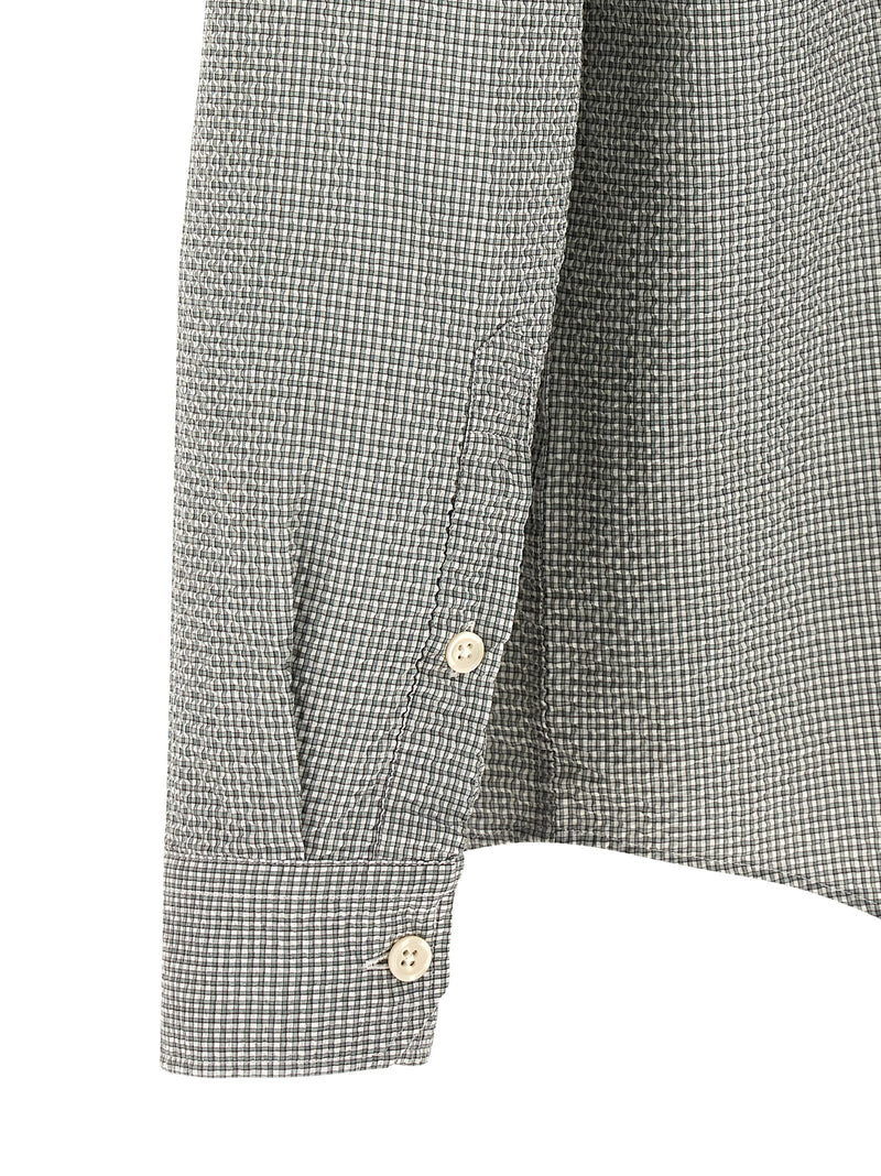 MFPEN Bicolor Cotton Blouse - Executive Shirt in Green