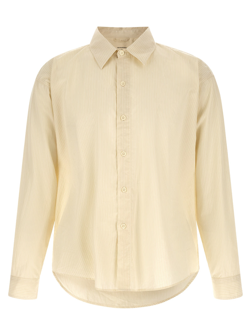 MFPEN Beige Cotton Blouse - Structured Elegance for Men