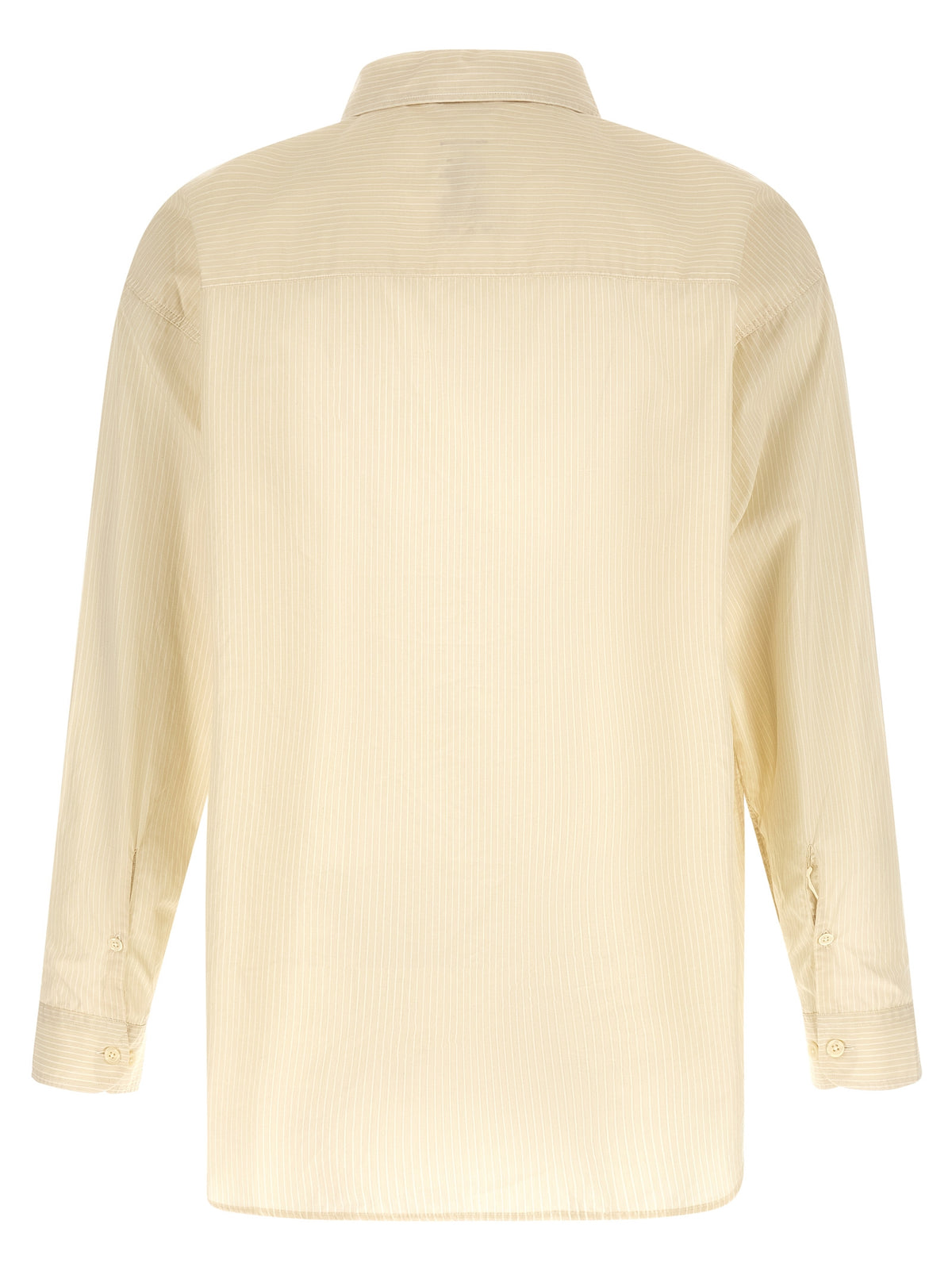 MFPEN Beige Cotton Blouse - Structured Elegance for Men