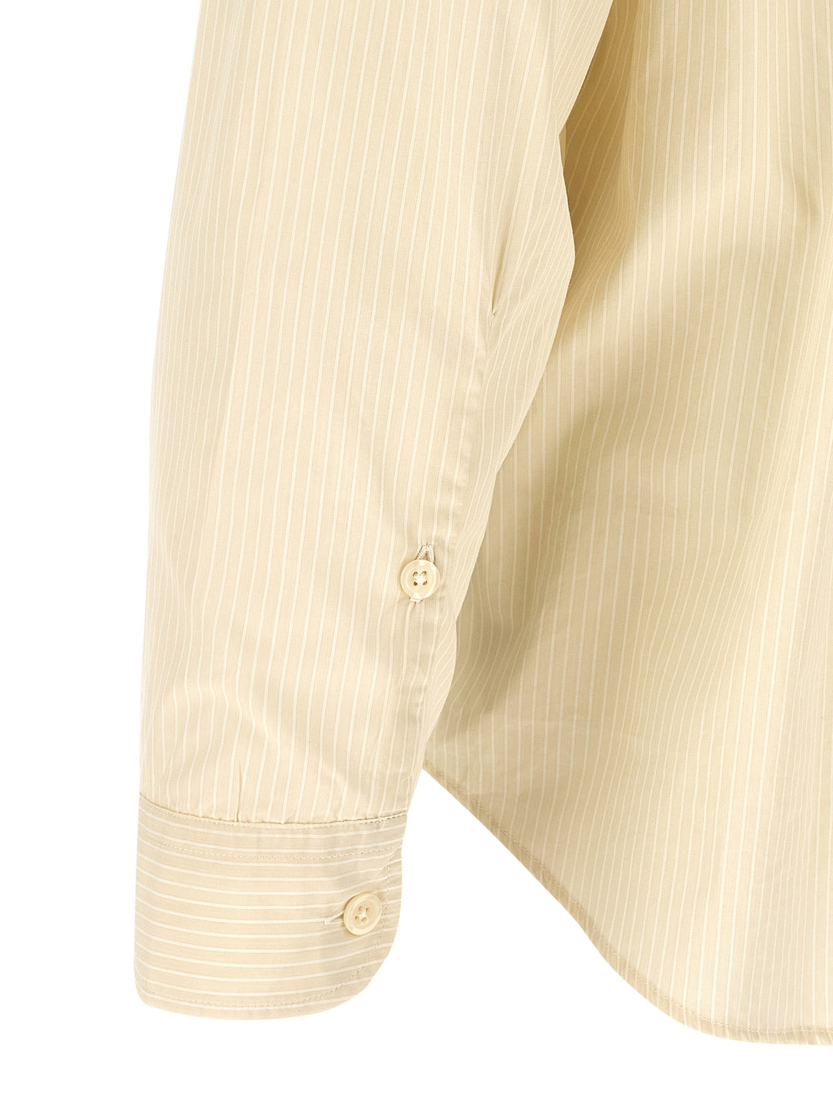 MFPEN Beige Cotton Blouse - Structured Elegance for Men