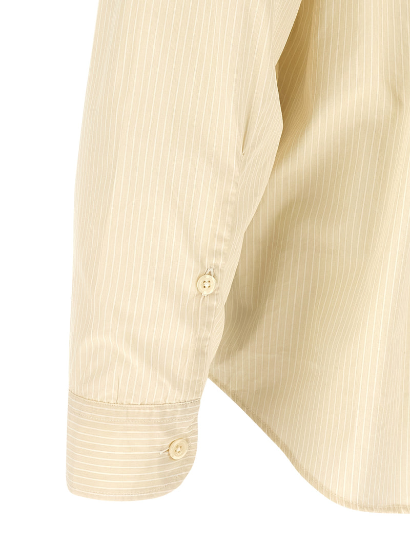 MFPEN Beige Cotton Blouse - Structured Elegance for Men