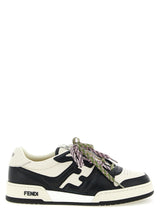Fendi Bicolor Calfskin Athletic Sneakers - Fendi Match