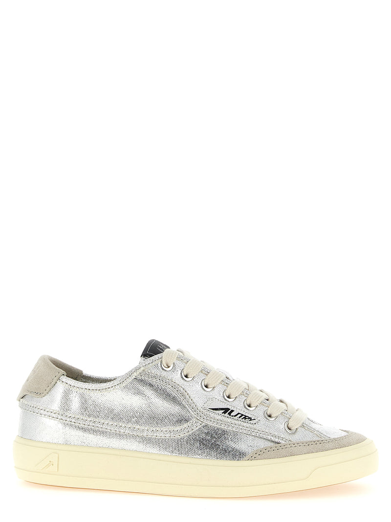Baskets basses Autry Silver Canvas