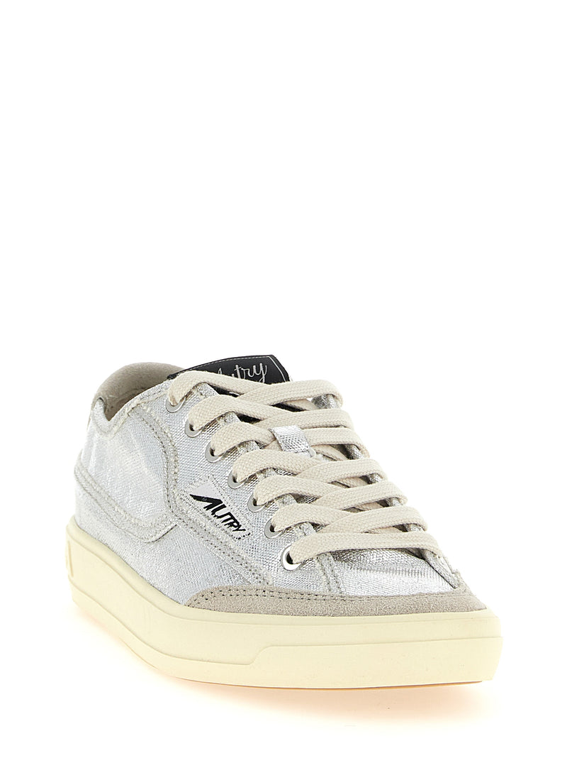 Baskets basses Autry Silver Canvas