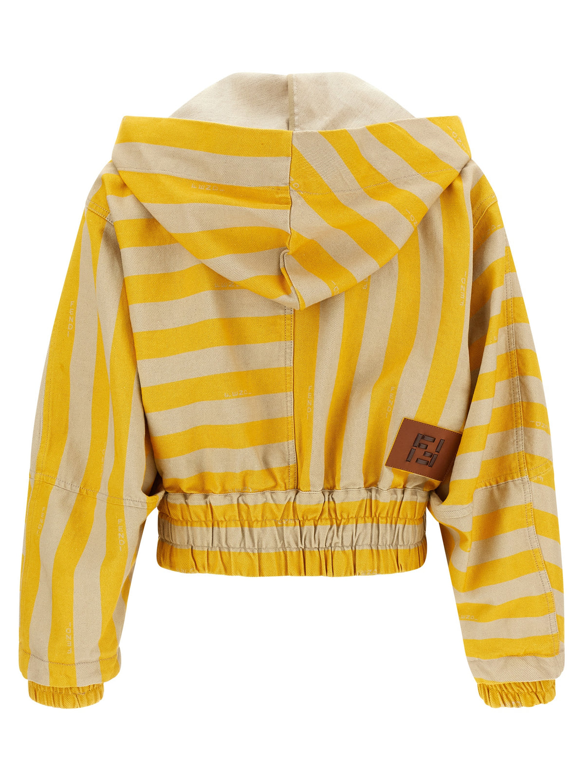 Veste bicolore en coton Fendi