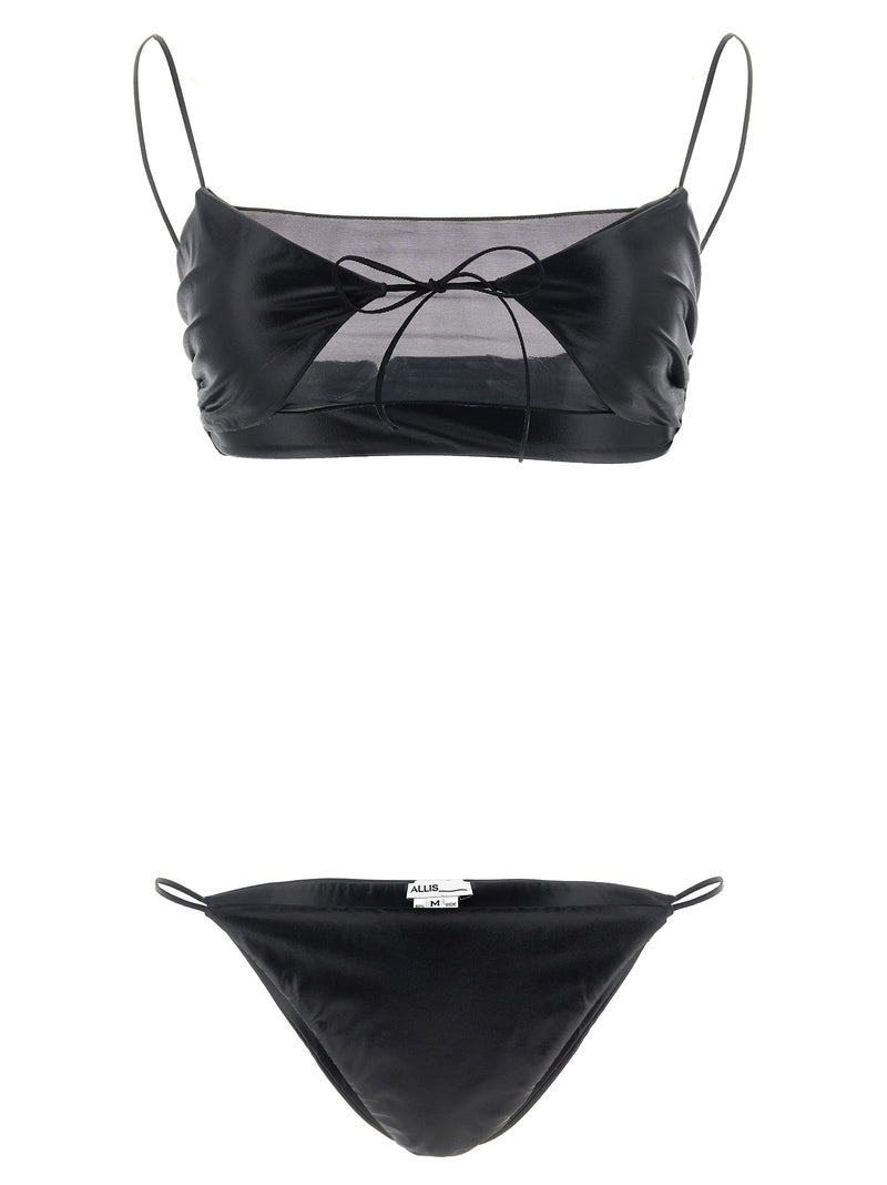 ALLIS Black Polyester Bikini