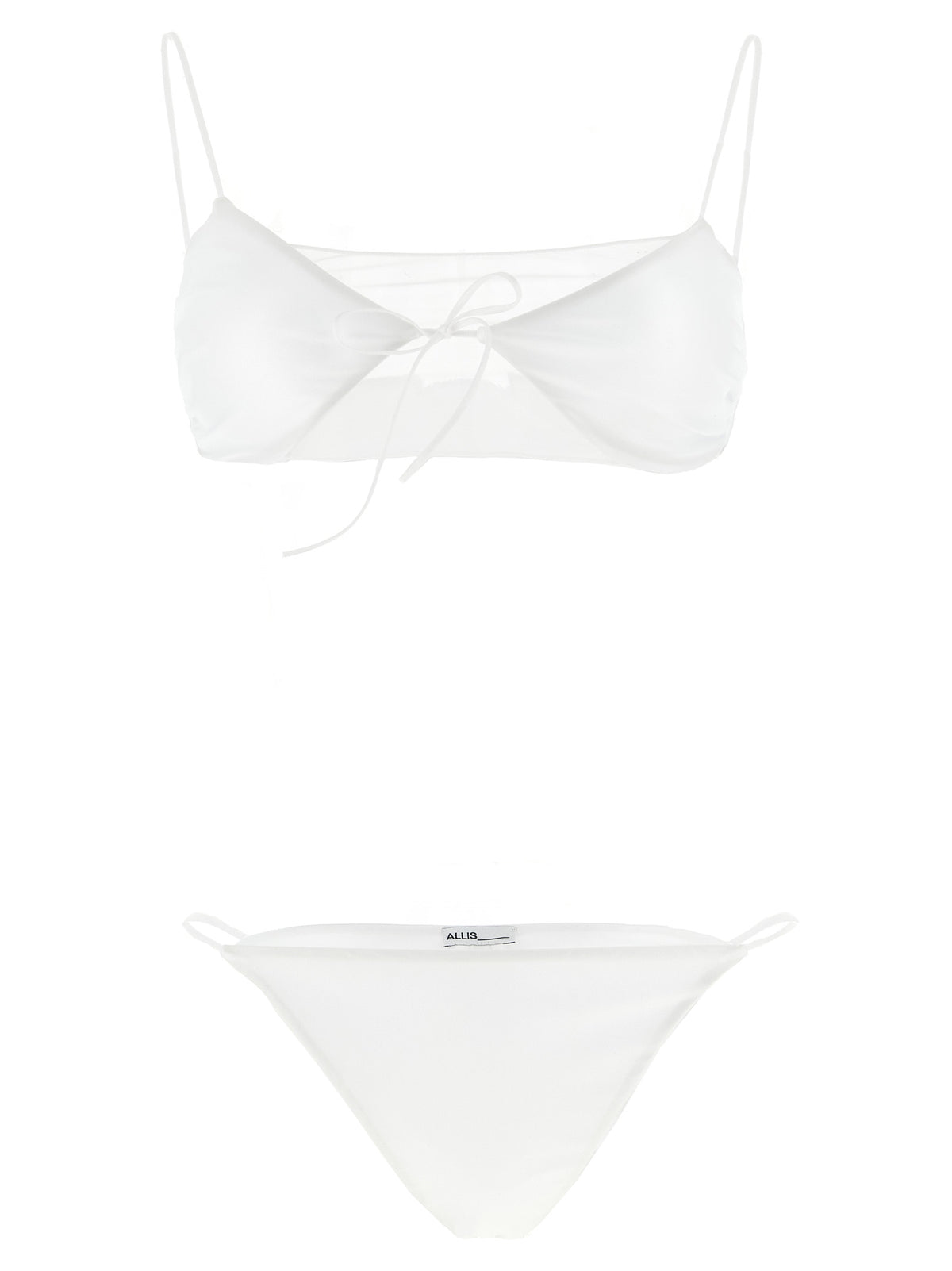 Bikini ALLIS en polyester blanc