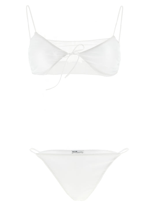 Bikini ALLIS en polyester blanc