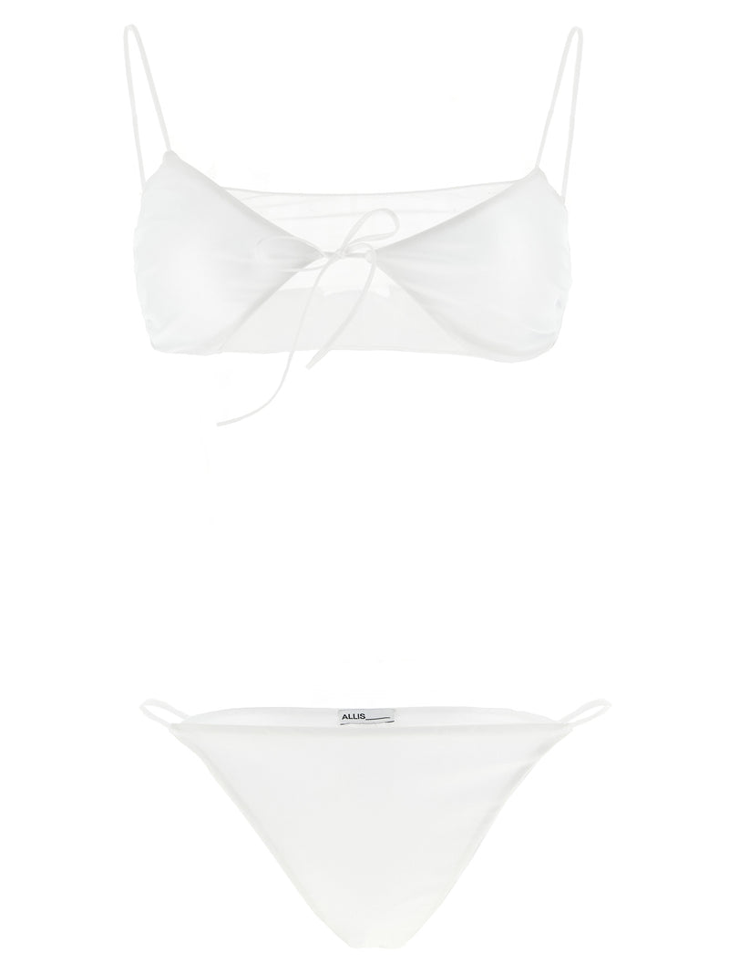 Bikini ALLIS en polyester blanc
