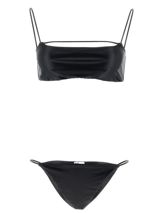 ALLIS Black Polyester Bikini