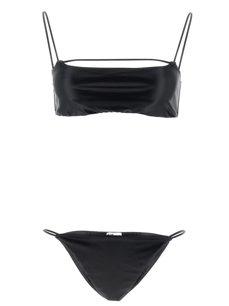 ALLIS Black Polyester Bikini