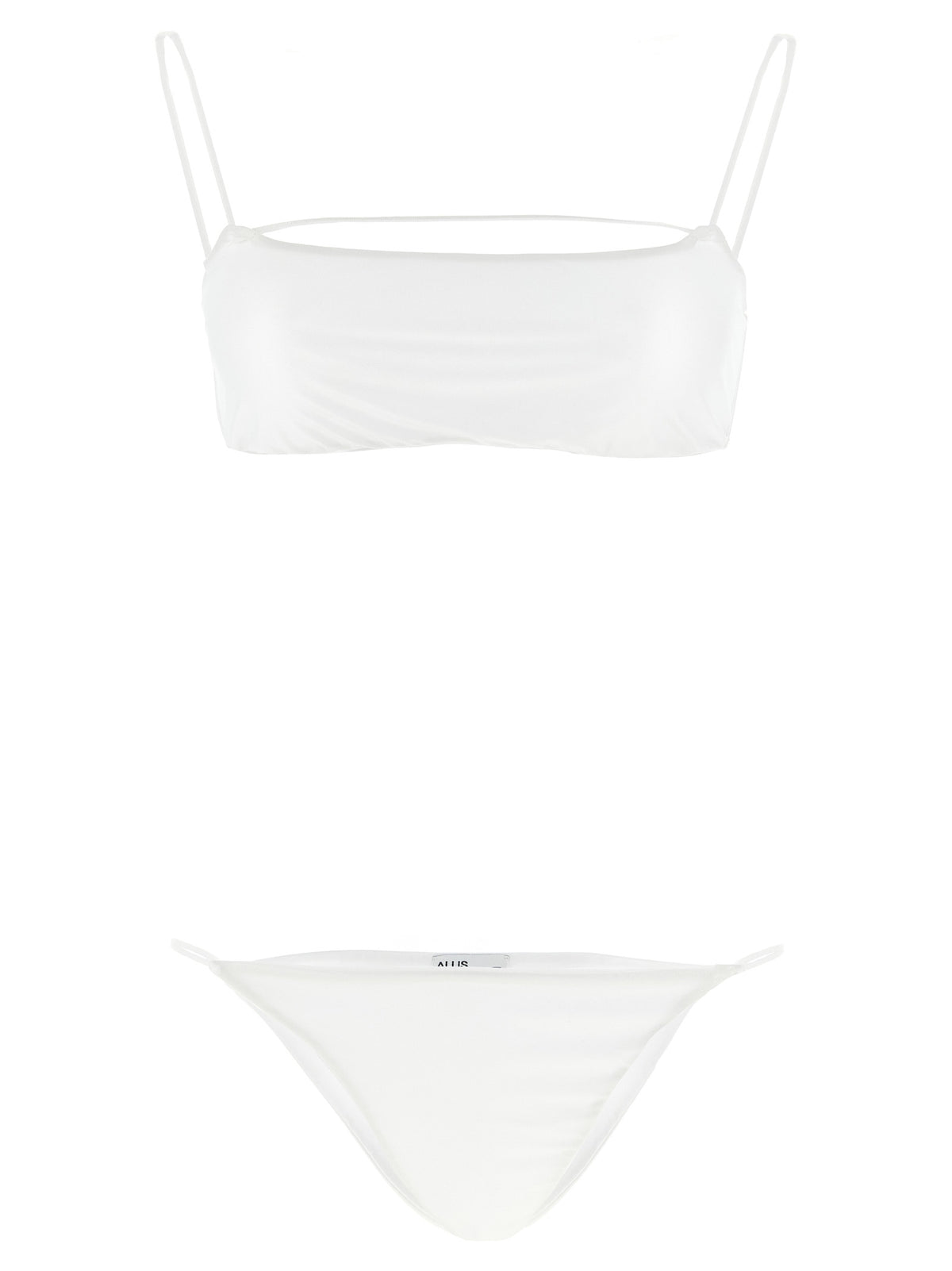 Maillot de bain deux pièces en polyester blanc ALLIS