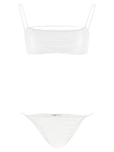 Maillot de bain deux pièces en polyester blanc ALLIS