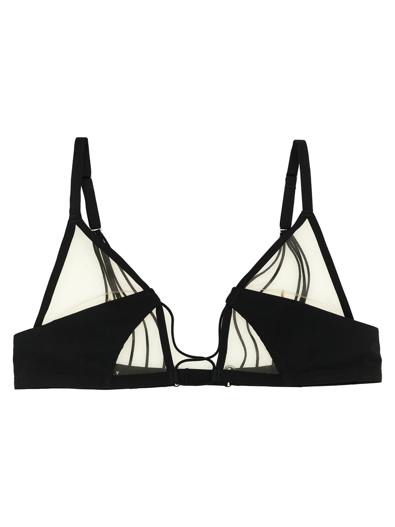 Soutien-gorge en nylon noir Rick Owens