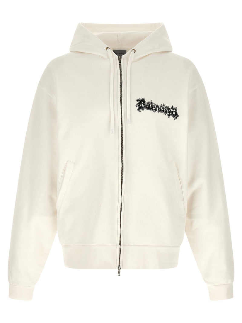 Sweat-shirt Balenciaga en coton blanc