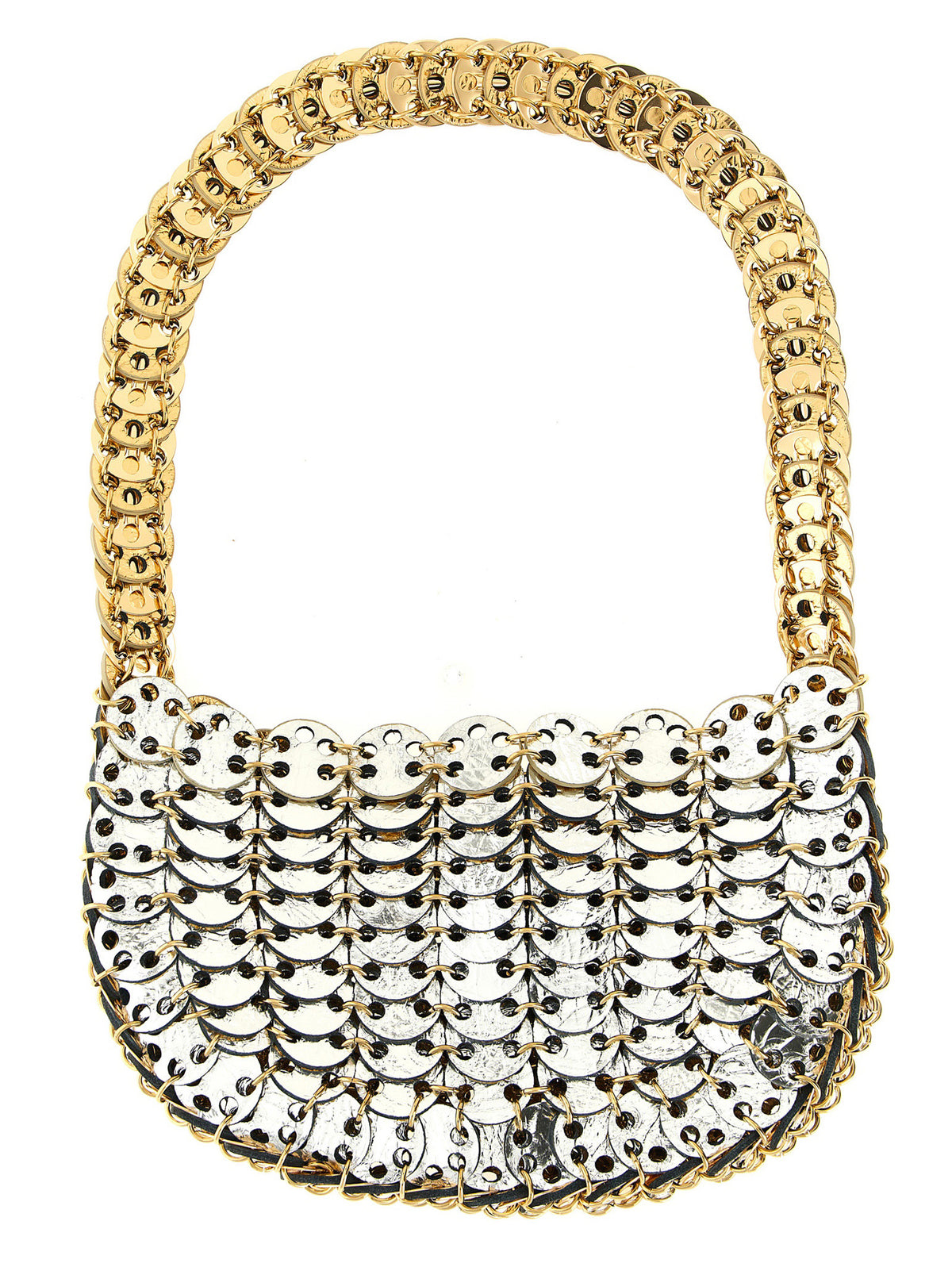 Paco Rabanne Moon Flip Multicolor Calfskin Shoulder Bag