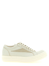 Rick Owens Beige Cowhide Low Top Sneakers - Vintage Sneaks
