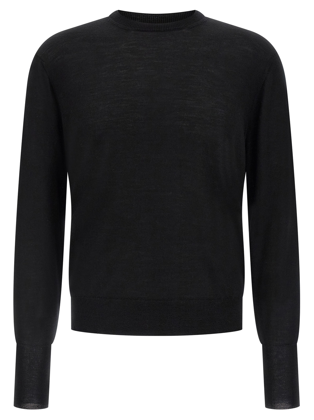 Cardigan noir en laine vierge MA'RY'YA