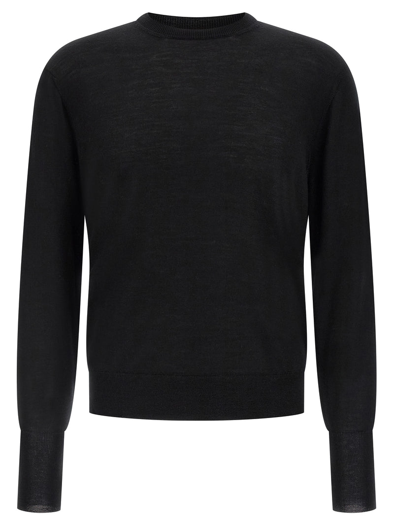 Cardigan noir en laine vierge MA'RY'YA