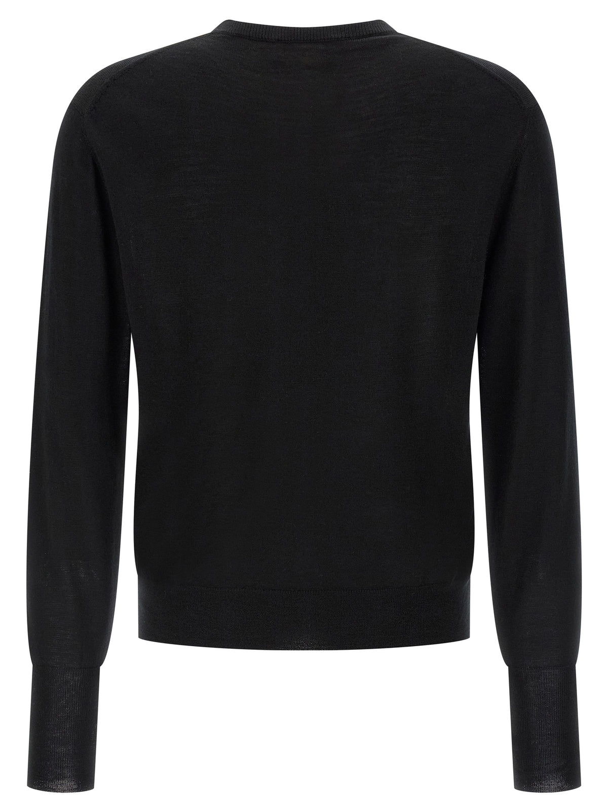Cardigan noir en laine vierge MA'RY'YA